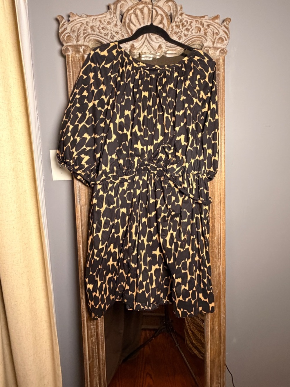 Eloquii Puff Sleeve Animal Print Dress